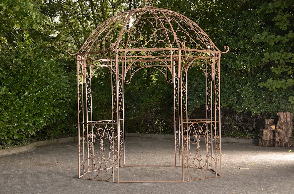 Plantenpaviljoen - Tuinpaviljoen - Stijlvol Ontwerp, Uiterst Stabiel Ijzer Kleur antiek bruin