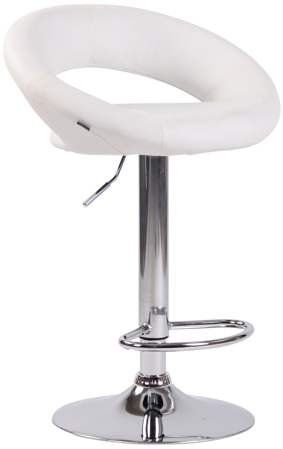 2er Set Barhocker Olinda - Kunstleder | Farbe: Weiß | Maße: 53x47x80 cm