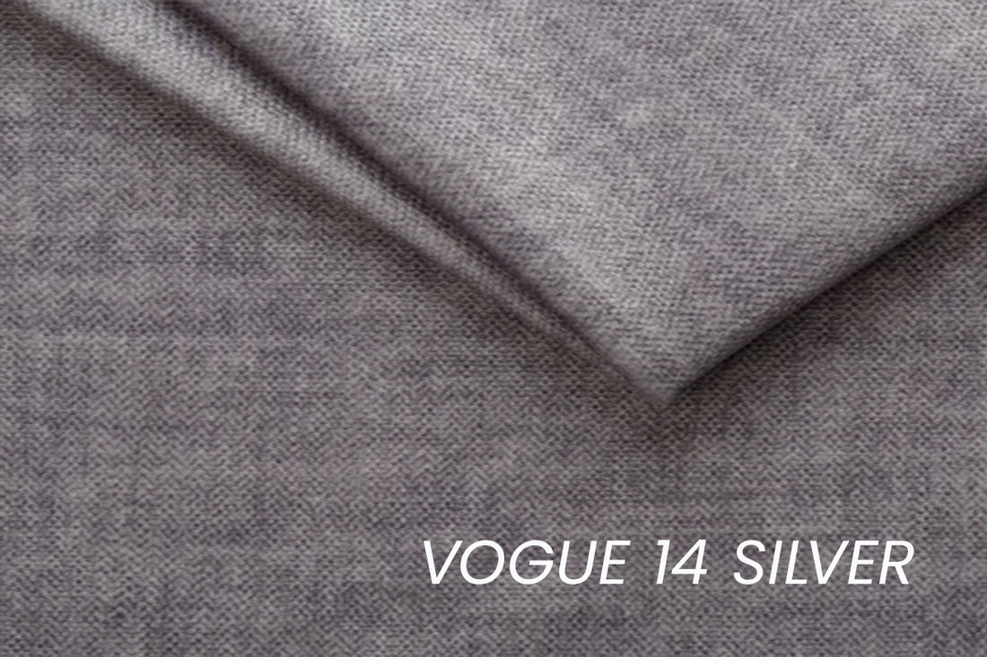 Annabelle L Hoekbank met Slaapfunctie en Beddengoedcontainer | Grijs Fluweel Vogue 14 | Zwarte Poten