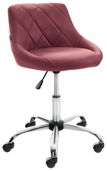 Werkkruk Lazio - draaibare werkstoel | Kleur: Bordeauxrood | Afmetingen: 47x49x71 cm