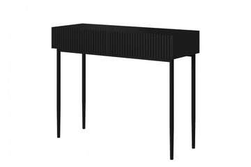 Nicole Console 100 cm met lades - Modern opbergmeubel | Kleur: Mat zwart | Maat: 100x82x41 cm