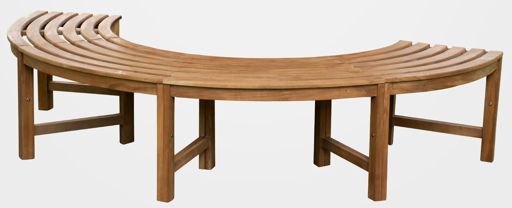 180° Boombank Male zonder rugleuning teak