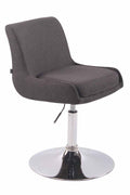 Stijlvolle Stoffen Lounge Stoel - Relaxfauteuil - 360° Draaibaar Comfort Kleur donkergrijs