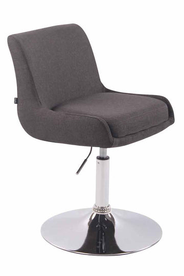 Stijlvolle Stoffen Lounge Stoel - Relaxfauteuil - 360° Draaibaar Comfort Kleur donkergrijs