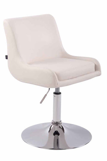 Loungestoel, Fauteuil - Stijlvol Kunstleer, 360° Draaibaar Comfort Kleur wit