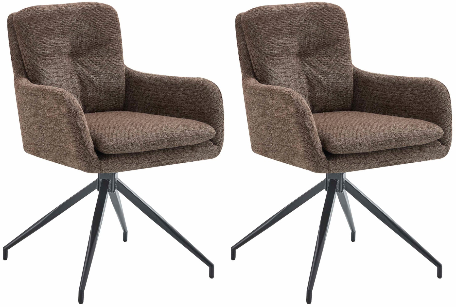 2er Set Esszimmerstuhl Pickett Stoff