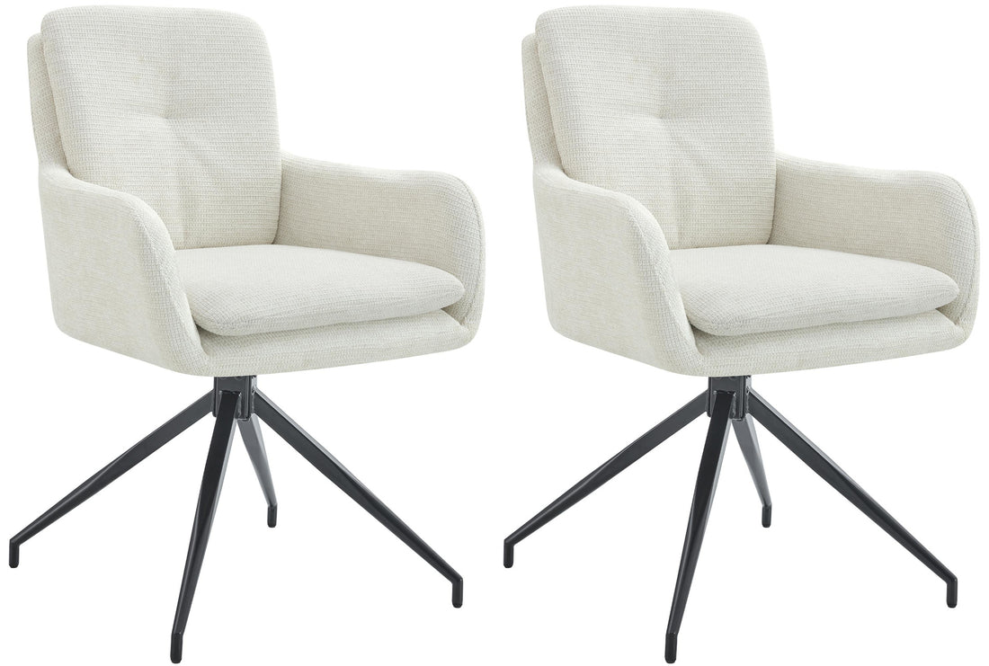 2er Set Esszimmerstuhl Pickett Stoff