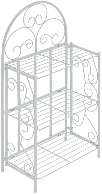 Wandrek ROSA - Opvouwbaar metalen wandrek | Kleur: Wit | Afmetingen: 45.5x24x81.5 cm