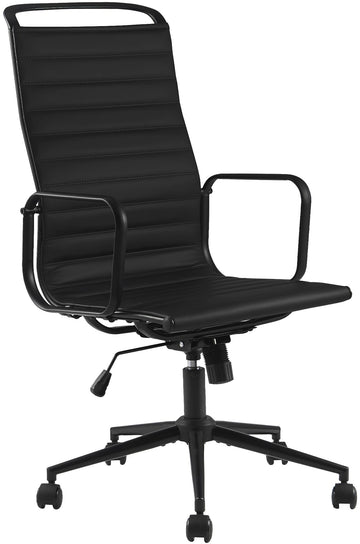 Bureaustoel Nelson Kunstleer - Ergonomisch | Kleur: zwart | Afmetingen: 65x70x120 cm
