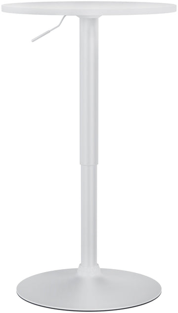 Statafel Xanten - Verstelbare bartafel | Kleur: wit/wit | Afmetingen: 52x52x70 cm
