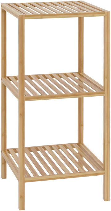 Badkamerrek Zinnien - Bamboe opbergrek | Kleur: natura | Afmetingen: 36x36x79 cm