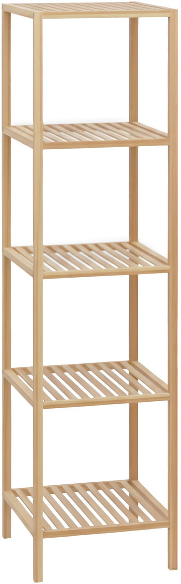 Badkamerrek Zinnien - Bamboe opbergrek | Kleur: Natura | Afmetingen: 36x36x145 cm