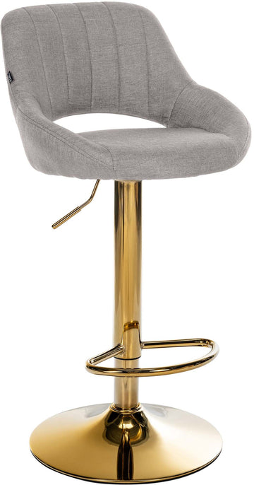Barkruk Milet stof | Kleur: Grijs | Afmetingen: 47x48x85 cm