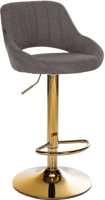Barkruk Milet stof | Kleur: donkergrijs | Afmetingen: 47x48x85 cm