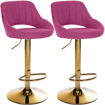 Set van 2 Milet barkrukken | Kleur: purper | Afmetingen: 47x48x85 cm