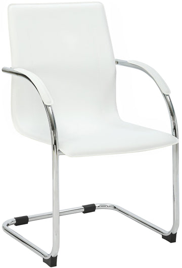 Sledestoel Noeleen kunstleer - Wit | Kleur: Wit | Afmetingen: 56x55x95 cm