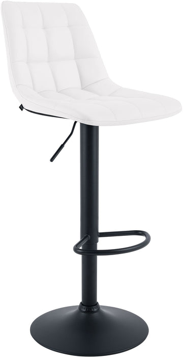 Barkruk Mapun - Verstelbaar en draaibaar | Kleur: Wit | Afmetingen: 44x50x108 cm