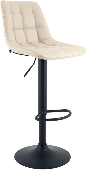 Barkruk Mapun - Verstelbare barkruk | Kleur: Creme | Afmetingen: 44x50x108 cm
