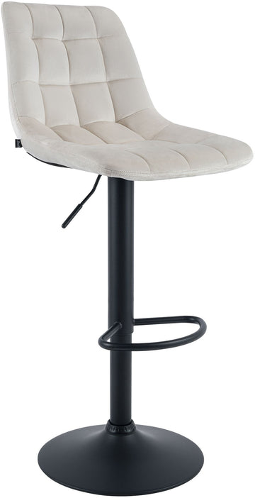 Barkruk Mapun - Verstelbare 360° barkruk | Kleur: Creme | Afmetingen: 44x50x108 cm