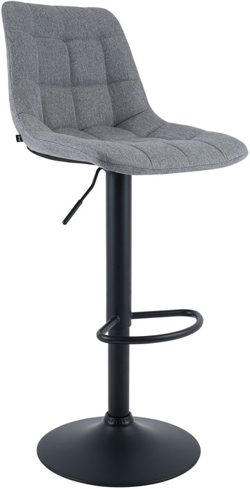 Barkruk Mapun - Verstelbare draaibare barkruk | Kleur: grijs | Afmetingen: 44x50x108 cm