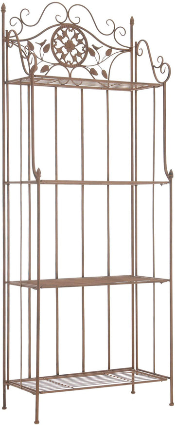 Plantenrek Flora - Inklapbaar plantenrek | Kleur: antiek bruin | Afmetingen: 66x32x175 cm