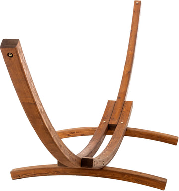 Hangmatstandaard Miramar van eucalyptushout | Kleur: natura | Afmetingen: 395x120x116 cm