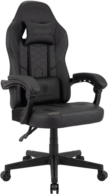 Gaming Bureaustoel Collins | Kleur: zwart | Afmetingen: 61x56x116 cm