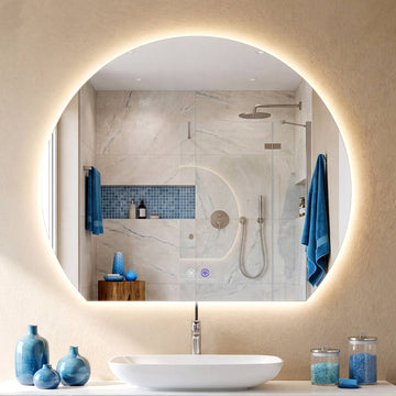 LED Badkamerspiegel Baloni | Kleur: helder/glas | Afmetingen: 80x3x70 cm