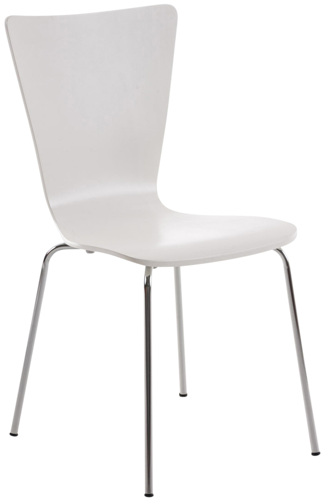 Stapelbare Bezoekersstoel - Vergaderstoel - Optimaal Zitcomfort & Elegant Design Kleur wit