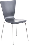 Stapelbare Bezoekersstoel - Vergaderstoel - Optimaal Zitcomfort & Elegant Design Kleur grijs