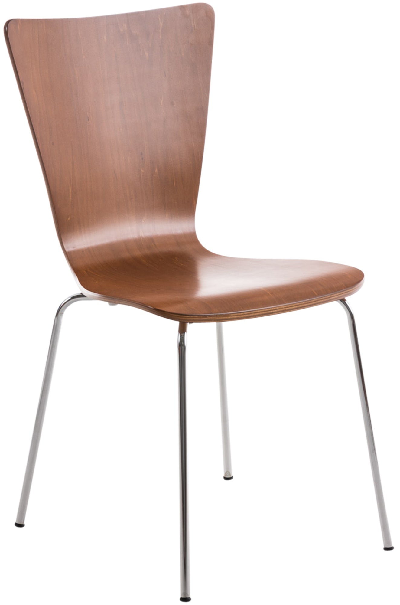 Stapelbare Bezoekersstoel - Vergaderstoel - Optimaal Zitcomfort & Elegant Design Kleur bruin