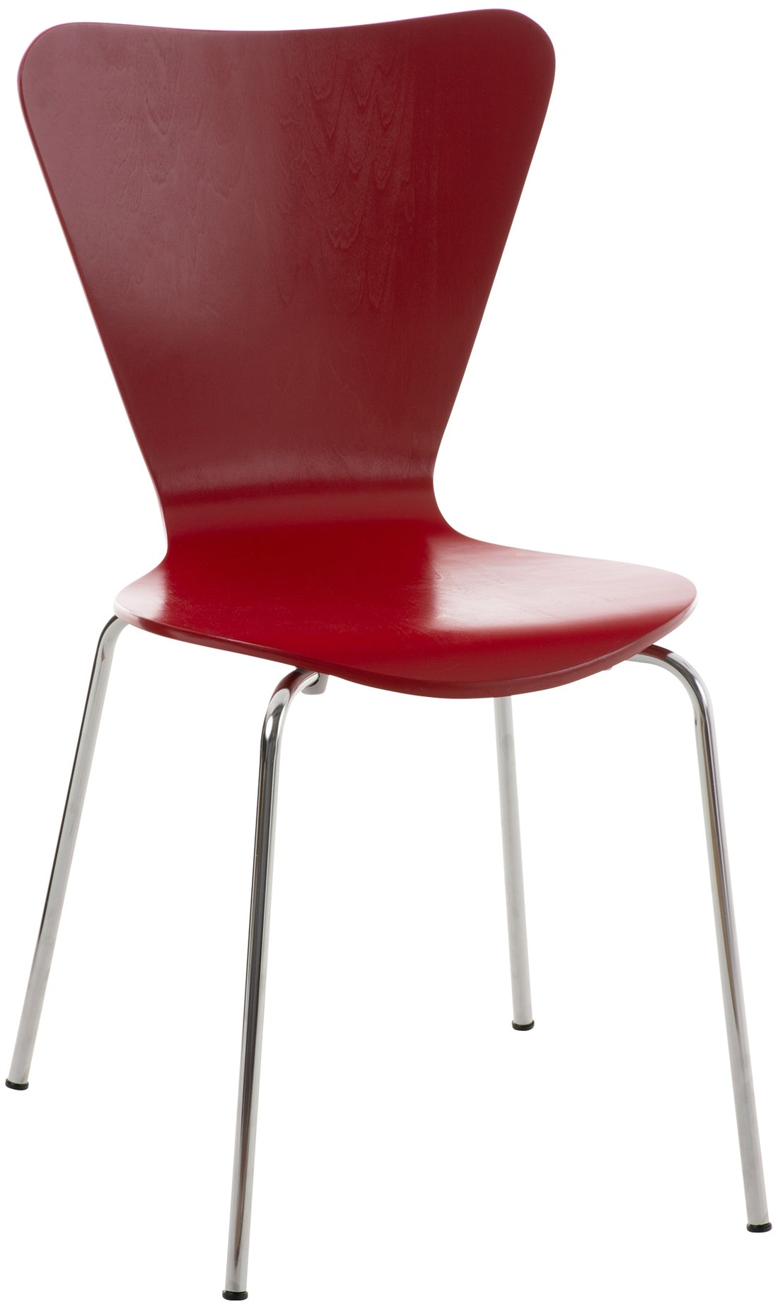 Stapelstoel - Multifunctioneel - Ruimtebesparend Design, ideaal voor evenementen en conferenties Kleur rood