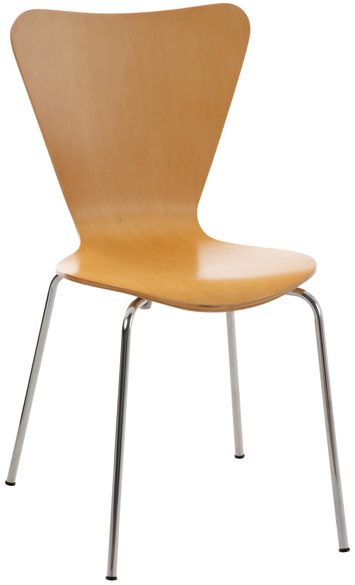 Stapelstoel - Multifunctioneel - Ruimtebesparend Design, ideaal voor evenementen en conferenties Kleur natuur