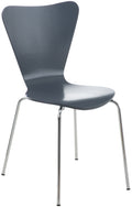 Stapelstoel - Multifunctioneel - Ruimtebesparend Design, ideaal voor evenementen en conferenties Kleur grijs