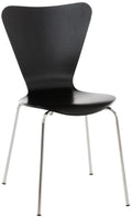 Stapelstoel - Multifunctioneel - Ruimtebesparend Design, ideaal voor evenementen en conferenties Kleur zwart