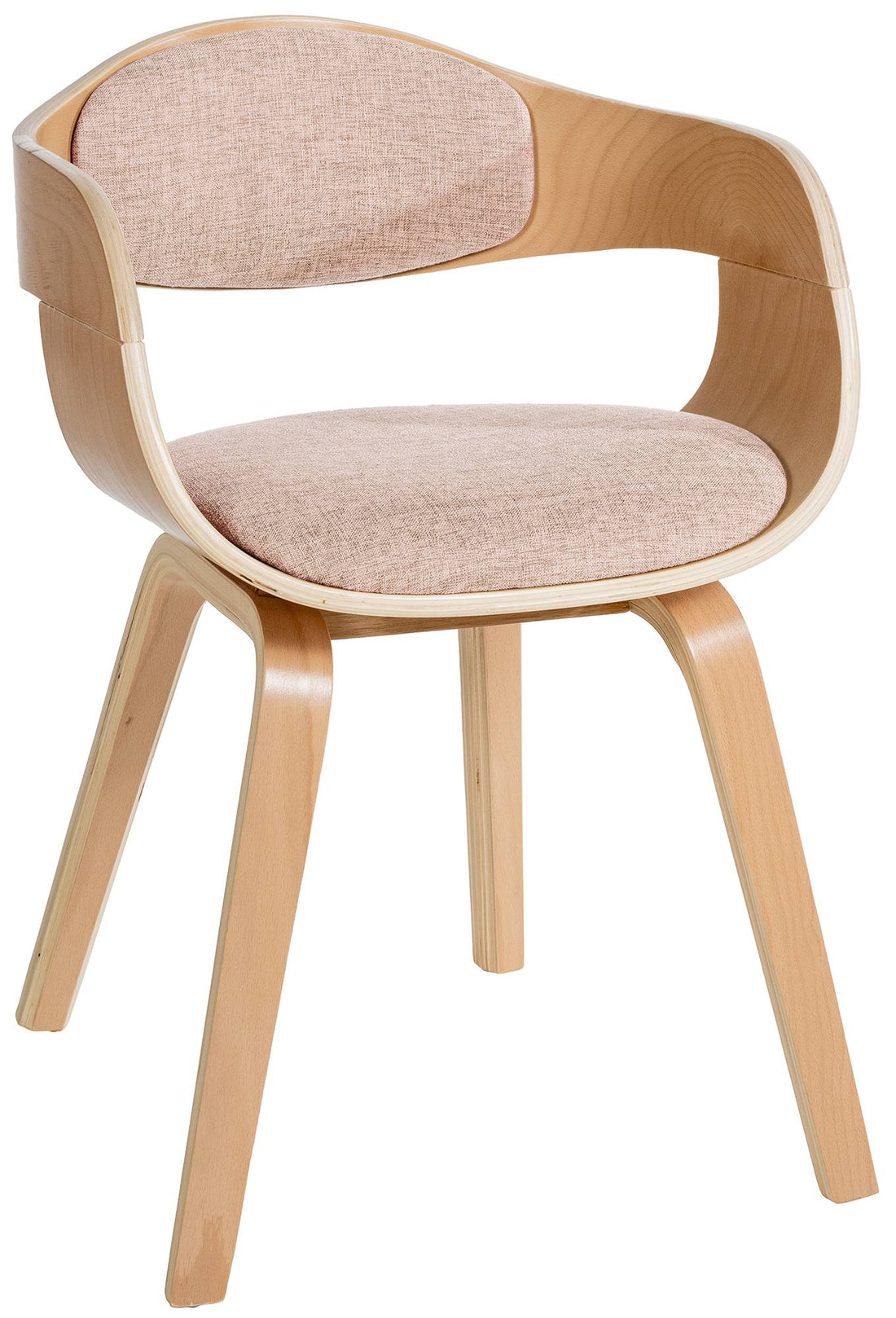 Moderne Bezoekersstoel - Gaststoel - Comfortabel en Onderhoudsvriendelijk Ontwerp Kleur natuur/creme