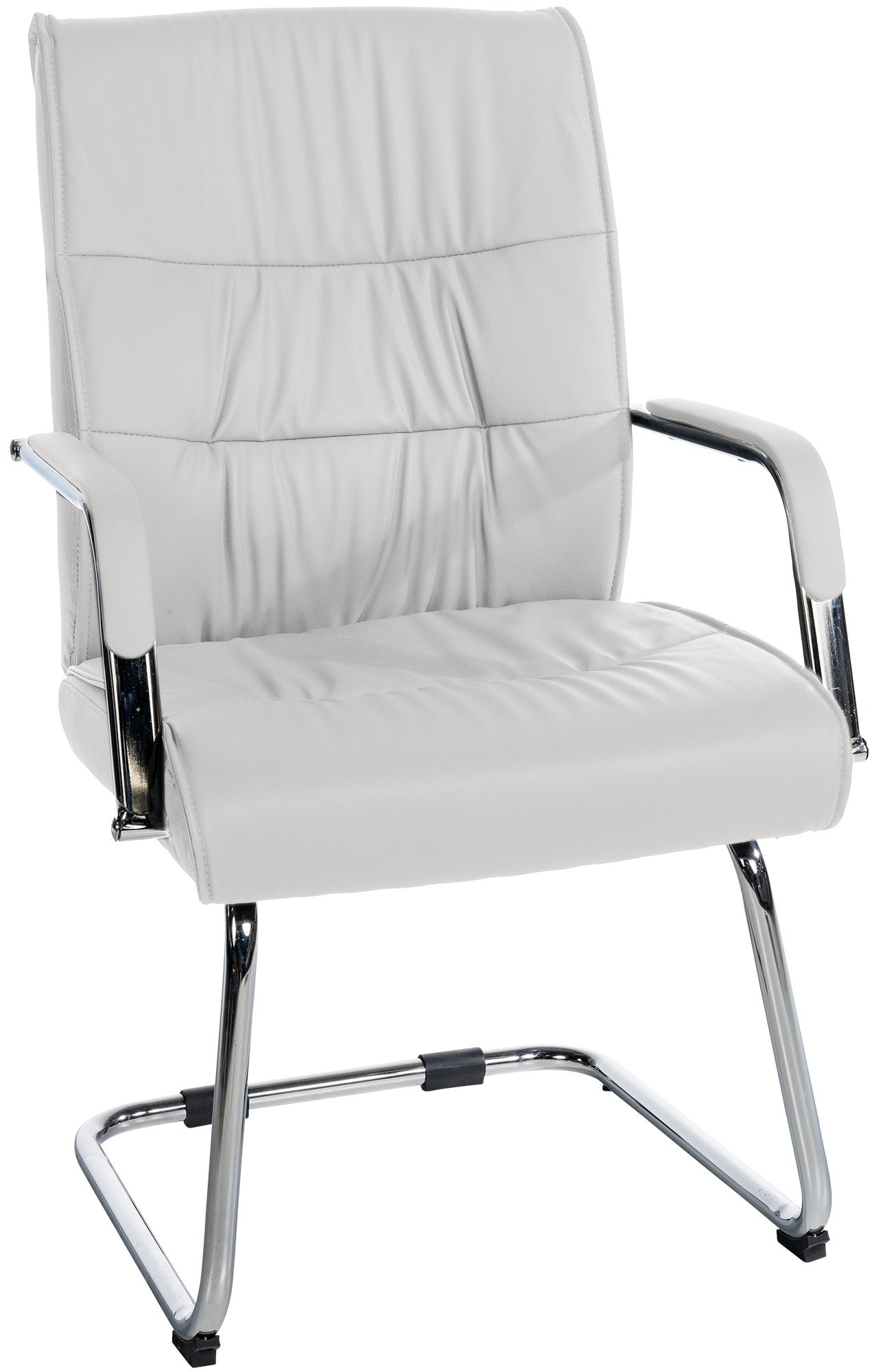 Bezoekersstoel - Gaststoel - Comfortabel Design & Ergonomisch Zittvlak Kleur wit