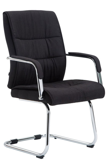 Bezoekerstoel, Praktijkstoel - Comfortabel en Ergonomisch Design Kleur zwart