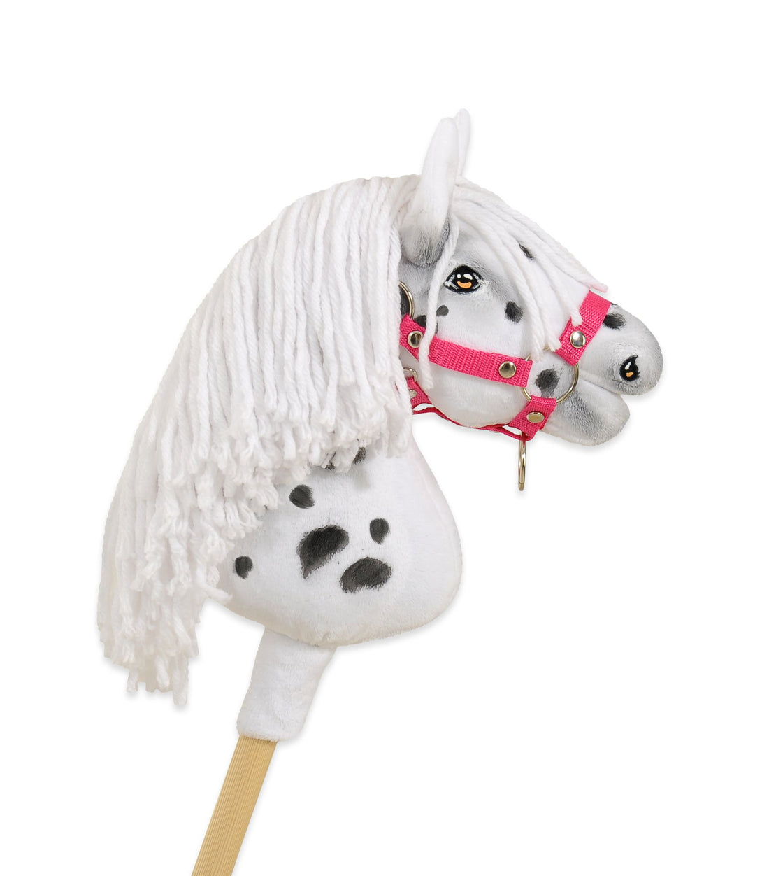 Super Hobby Horse stokpaard - luipaard A4 - realistisch design - zacht en duurzaam minky-stof