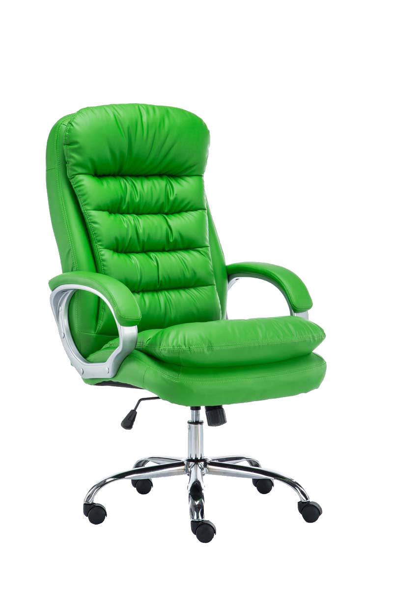 XXL Bureaustoel - Comfortabele Kantoorstoel, Ergonomisch Design & Hoogwaardige Kunstleerafwerking Kleur groen