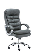 XXL Bureaustoel - Comfortabele Kantoorstoel, Ergonomisch Design & Hoogwaardige Kunstleerafwerking Kleur grijs