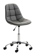 Ergonomische Bureaustoel, Kantoorstoel - Comfortabele Bekleding - Kunstleer & Verstelbaar Kleur grijs