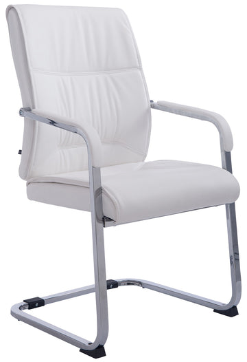 XXL Eetkamerstoel - Bezoekersstoel - Hoog Zitcomfort, Ergonomisch en Belastbaar tot 260 kg Kleur wit