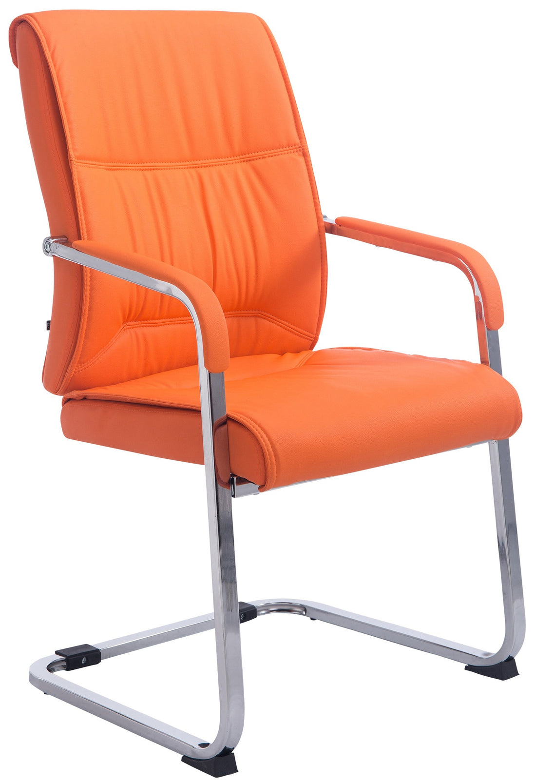 Eetkamerstoel XXL - Comfortabele Bezoekersstoel - Belastbaarheid tot 260 kg Kleur oranje