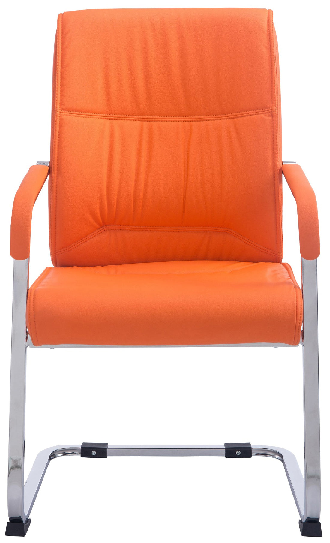 Eetkamerstoel XXL - Comfortabele Bezoekersstoel - Belastbaarheid tot 260 kg Kleur oranje
