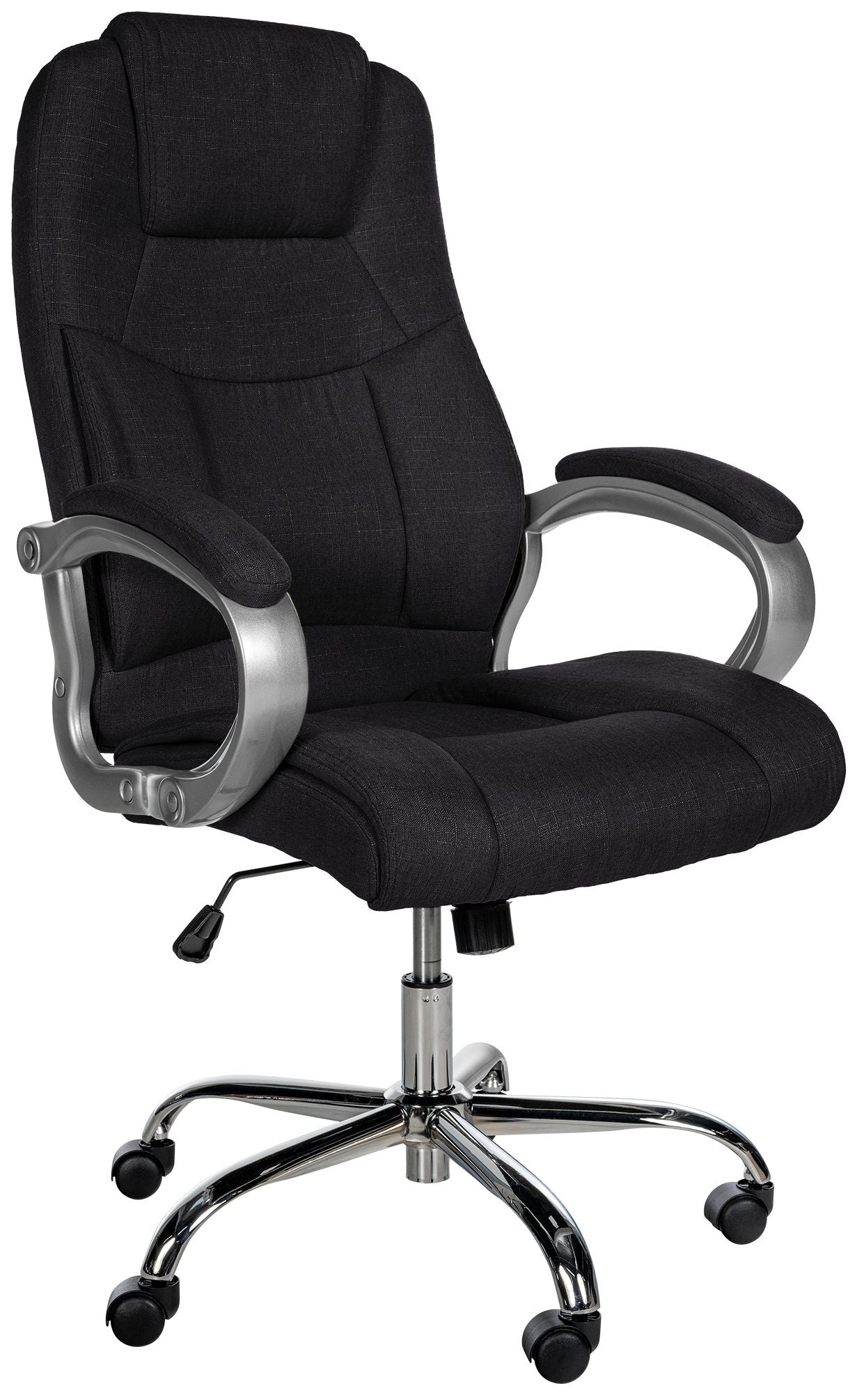 Ergonomische Bureaustoel, Kantoorstoel, Tot 150kg Belasting - Verstelbare Comfortopties Kleur zwart