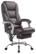 Bureaustoel met Massage - Ergonomische Stoel, Ontspanning, Hoogwaardig Kunstleder Kleur bruin