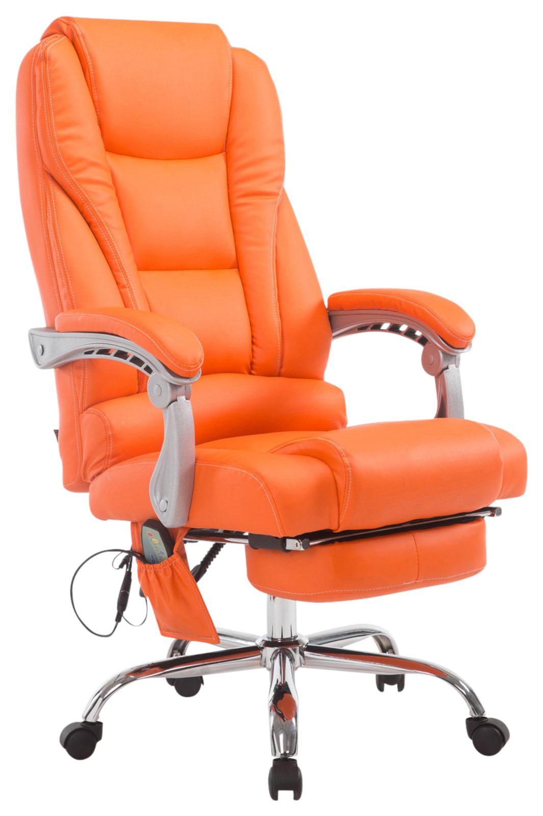 Massage Bureaustoel - Ergonomische Kantoorstoel - Ultiem Comfort & Ontspanning Kleur oranje