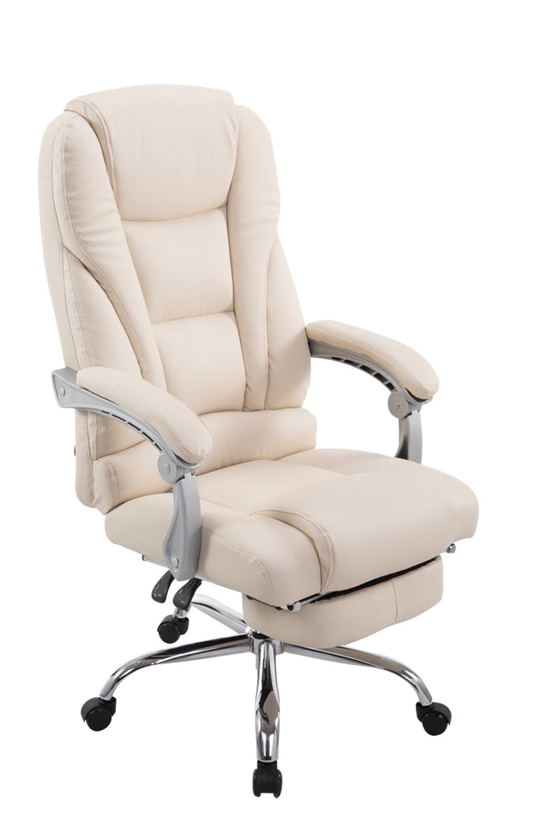 Bureaustoel Luxe Ergonomisch - Kantoorstoelen - Maximaal Comfort Kleur crème