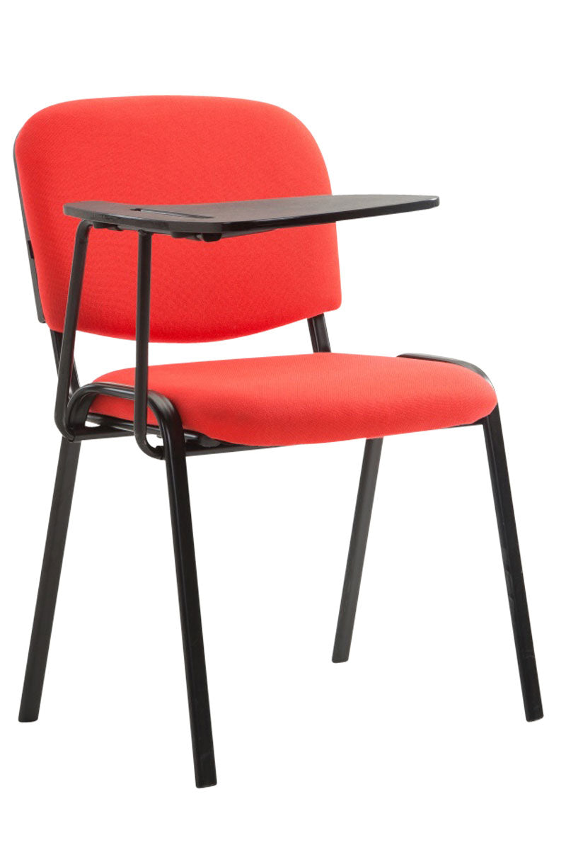 Klapstoel met Tafel - Vouwstoel - Gewatteerd Zitcomfort, Praktische Penuitsparing Kleur rood